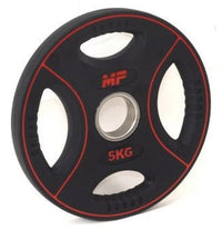 Muscle Power PU 4-Grip Halterschijf - 50 mm - 5 kg - Hoofdafbeelding