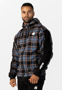 Gorilla Wear Kenton Jas - Zwart/Blauw - Hoofdafbeelding
