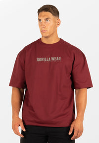 Gorilla Wear Callaway Oversized T-shirt - Bordeauxrood - Hoofdafbeelding