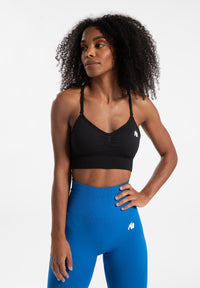 Gorilla Wear Olivia Seamless Sportbeha - Zwart - Hoofdafbeelding