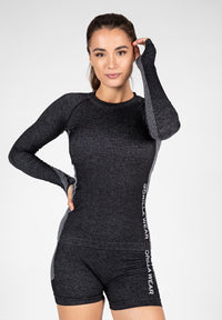 Gorilla Wear Selah Seamless Longsleeve - Zwart - Hoofdafbeelding
