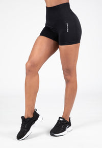 Gorilla Wear Quincy Seamless Shorts - Zwart - Hoofdafbeelding