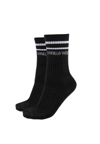 Gorilla Wear Crew Sokken 2-Pack - Zwart - Hoofdafbeelding