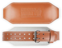Gorilla Wear Halterriem - 6 Inch Padded Leren Lifting Belt - Bruin - Hoofdafbeelding