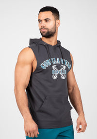 Gorilla Wear Chico Mouwloos T-shirt met Capuchon - Donkergrijs - Hoofdafbeelding