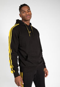 Gorilla Wear Banks Oversized Hoodie - Zwart/Geel - Hoofdafbeelding