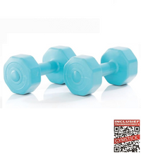 Gymstick Active Vinyl Dumbbell Set - Blauw - 2 x 5 kg - Hoofdafbeelding