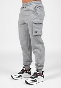Gorilla Wear Hudson Cargo Joggingbroek - Grijs Gemeleerd - Hoofdafbeelding
