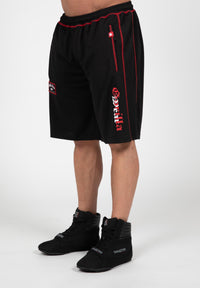 Gorilla Wear Marlow Mesh Shorts - Zwart/Rood - Hoofdafbeelding