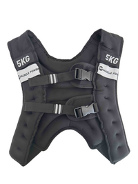 Muscle Power Gewichtsvest - Zwart - 5 kg - Hoofdafbeelding