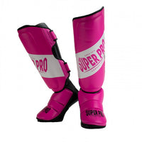 Super Pro Combat Gear Rebel Scheenbeschermers - Roze/Wit - Hoofdafbeelding