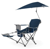 Sport-Brella Verstelbare Campingstoel - Visstoel - Strandstoel met Parasol - Blauw - Hoofdafbeelding