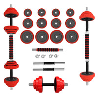 HMS Verstelbare Halter en Dumbbell Set - Rood - 20 kg - Hoofdafbeelding