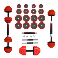 HMS Verstelbare Halter en Dumbbell Set - Rood - 30 kg - Hoofdafbeelding