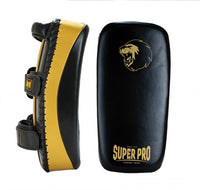 Super Pro Combat Gear Lederen Thaipad - Zwart / Goud - Hoofdafbeelding