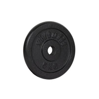VirtuFit Gietijzeren Halterschijf - Halter gewicht - 30 mm - 5 kg - Zwart - Hoofdafbeelding