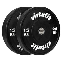 VirtuFit Bumper Plate - Olympische Halterschijf van Rubber - 50 mm - set 2 x 15 kg - Hoofdafbeelding