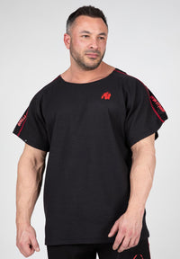 Gorilla Wear Buffalo Old School Workout T-Shirt - Zwart/Rood - Hoofdafbeelding