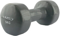 HMS Gietijzeren Dumbbell met Vinyl Coating - 5 kg - Hoofdafbeelding