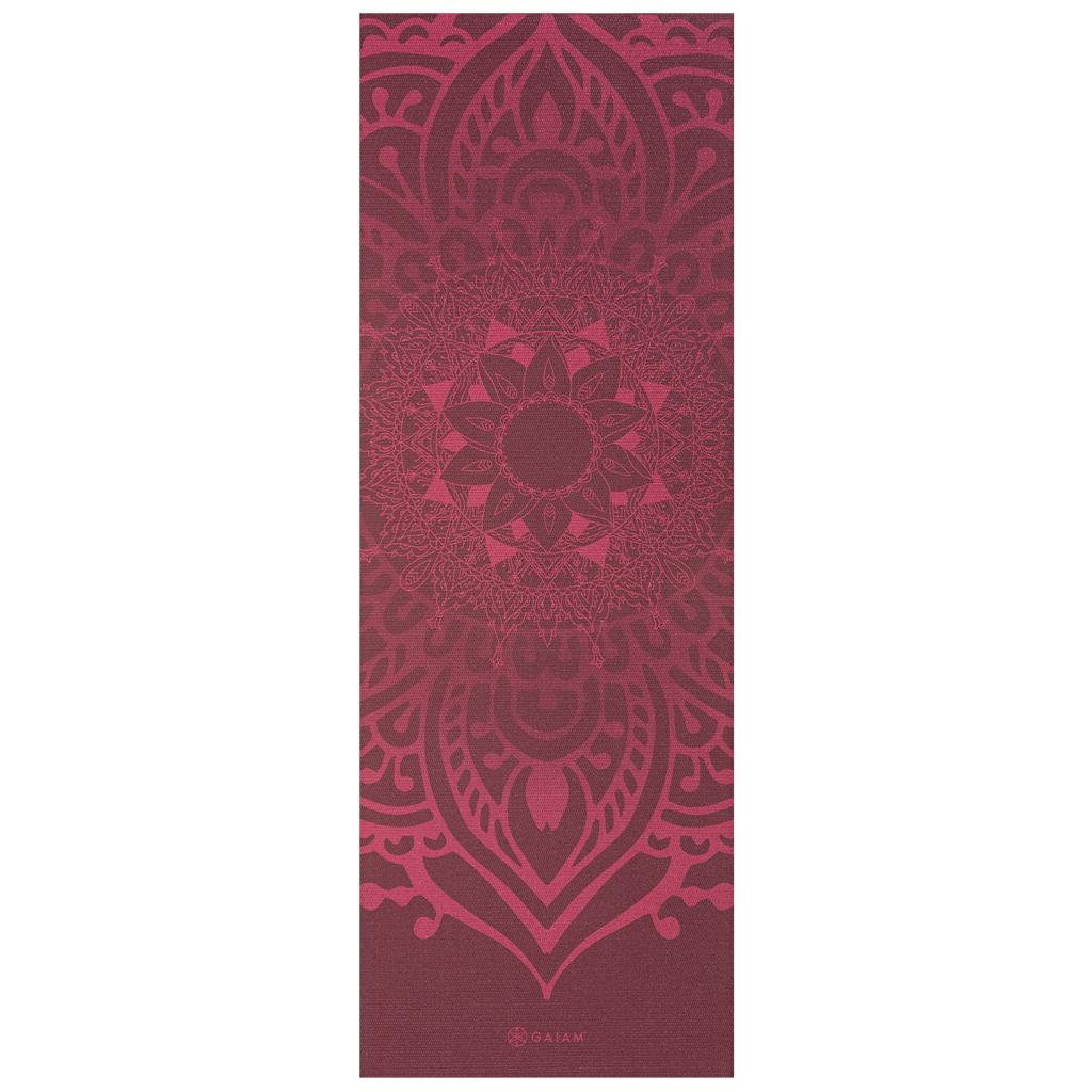 Gaiam Yogamat - Cherry Sundial Layers - 5 mm - Aanzicht