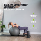 VirtuFit Anti-Burst Fitnessball Pro - Gymball - Swiss Ball - mit Pumpe - Schwarz - 45 cm