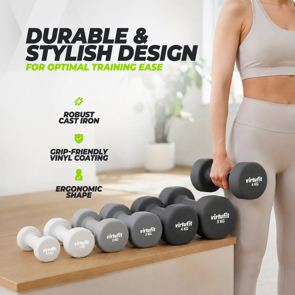 VirtuFit Vinyl Kurzhantel 2 x 0.5 kg
