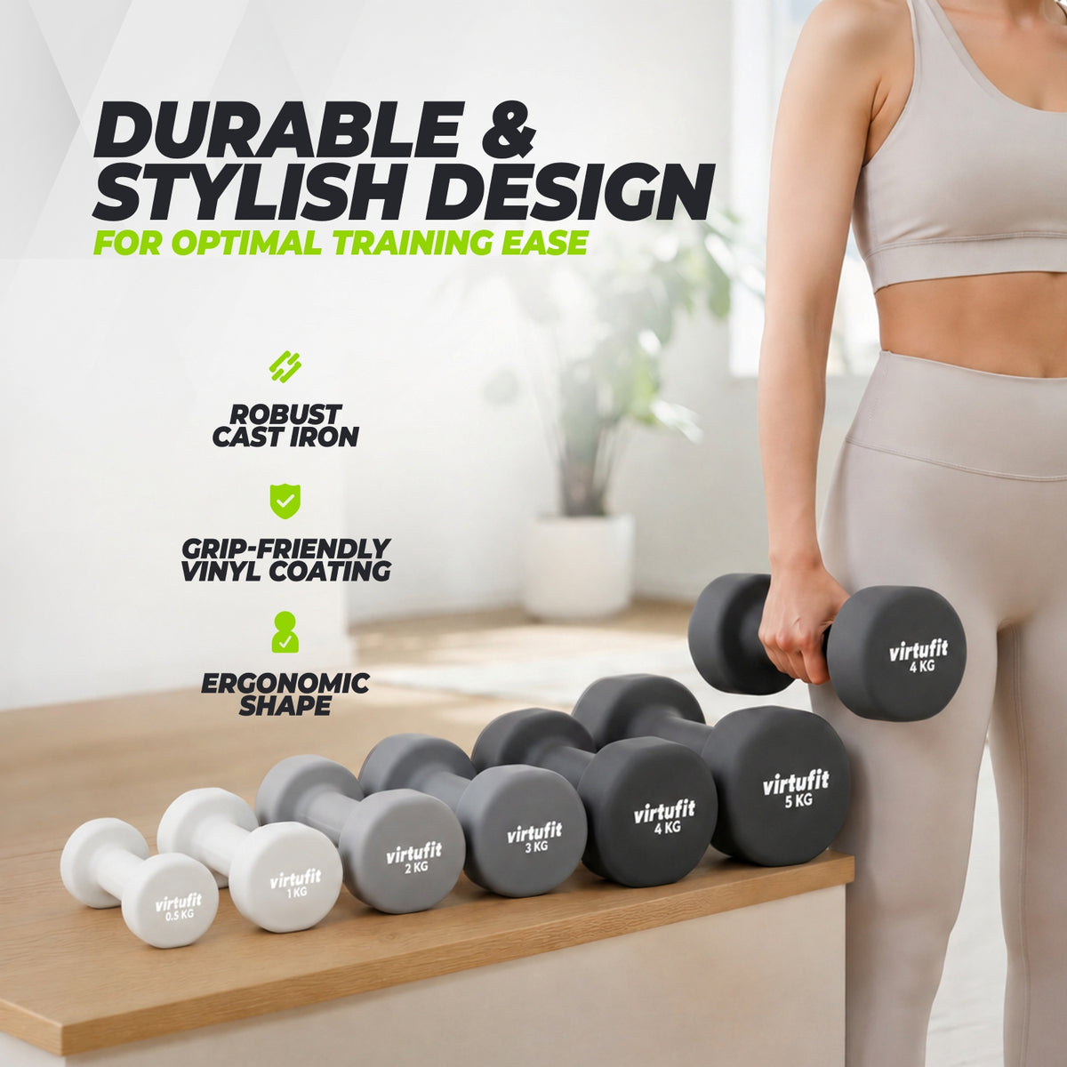 VirtuFit Vinyl Kurzhantel 2 x 0.5 kg