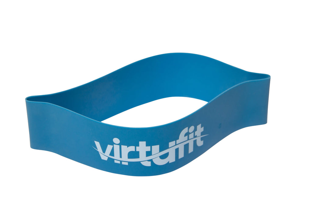 VirtuFit Mini Band - Weerstandsband - Fitness Elastiek - Sterk - Blauw - In gebruik