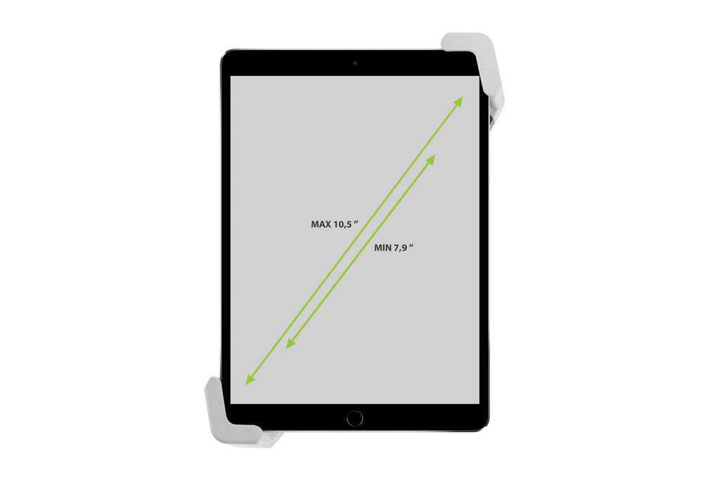 VirtuFit Universele Verstelbare Tablet Houder voor Fitnessapparatuur - Zwart/Grijs - In gebruik