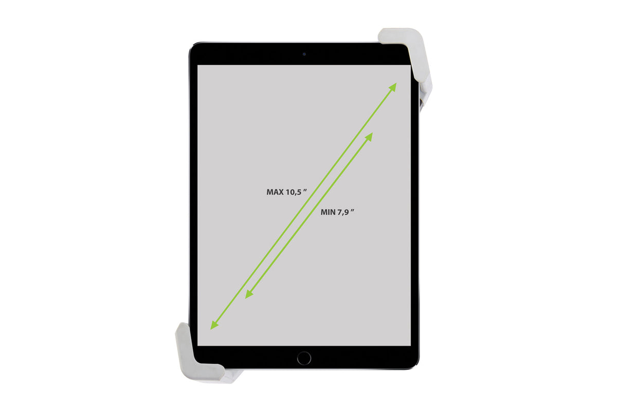 VirtuFit Universele Verstelbare Tablet Houder voor Fitnessapparatuur - Zwart/Grijs - In gebruik