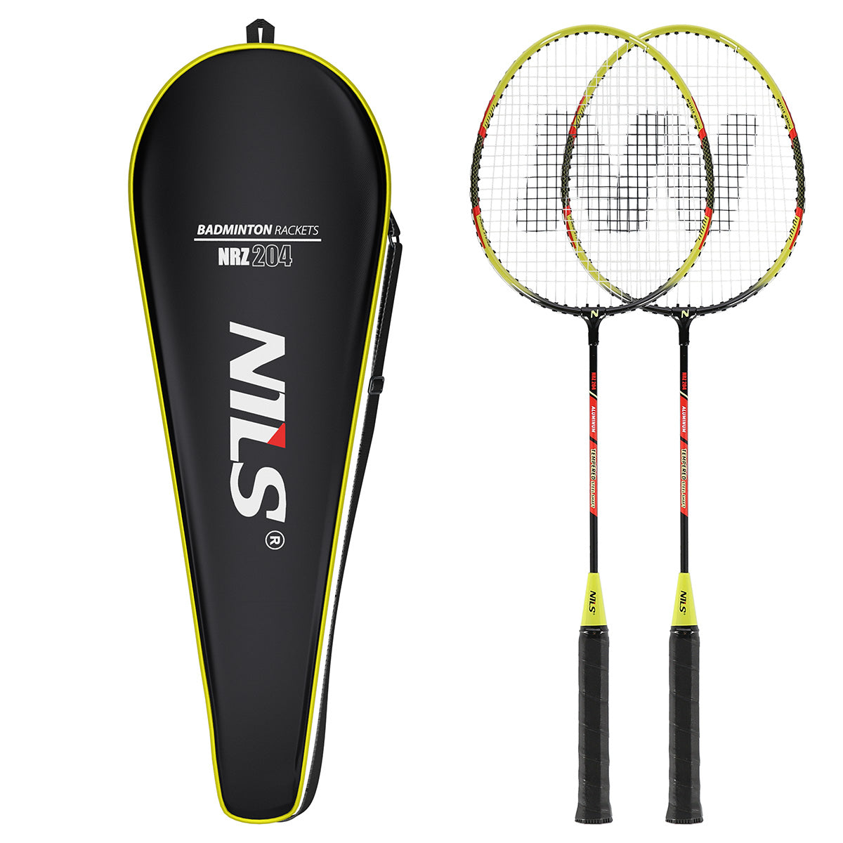 NILS Badminton Set - 2 Rackets en Opberghoes - Hoofdafbeelding
