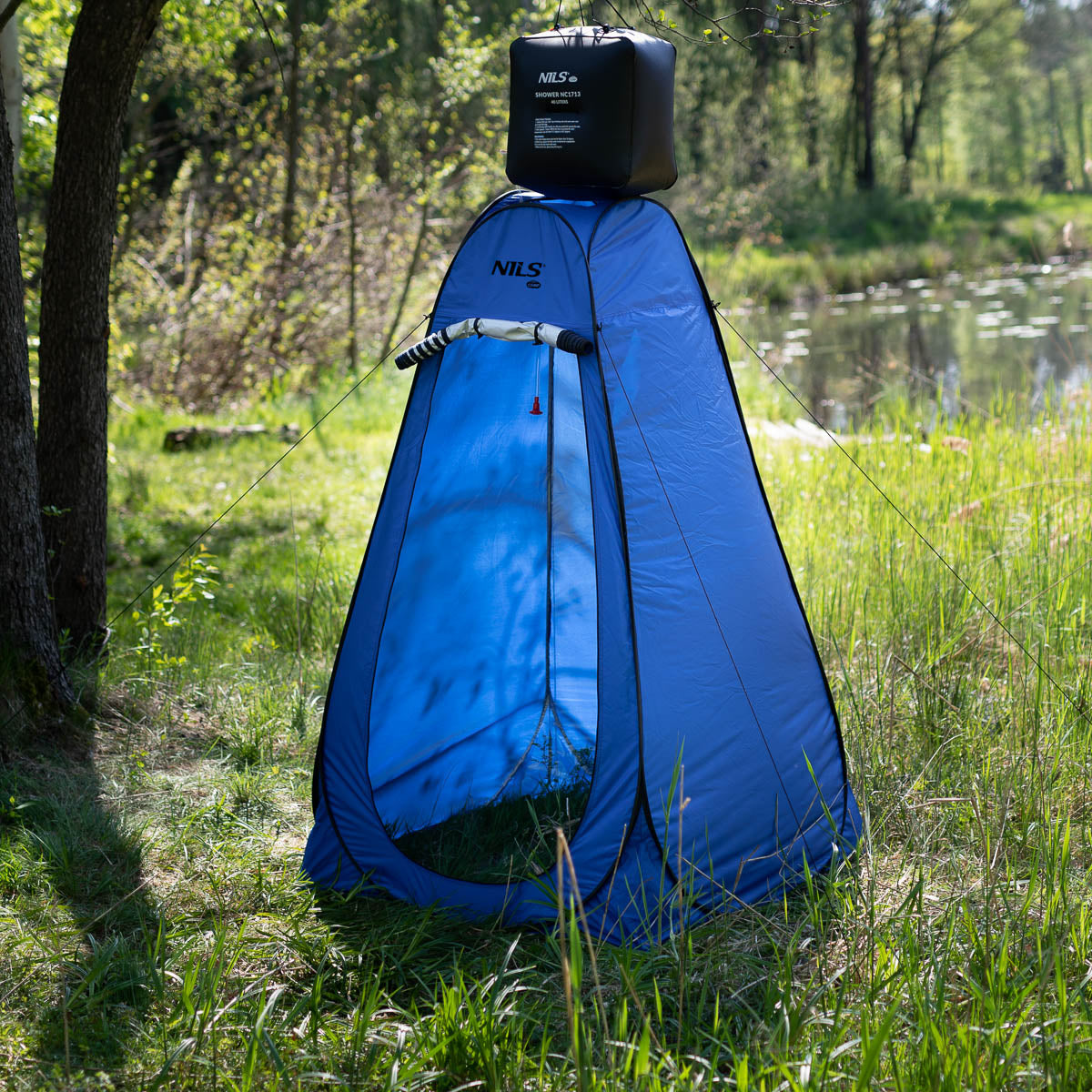 NILS Camp Pop-up Omkleedtent - Blauw - Detail