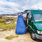 NILS Camp Pop-up Omkleedtent - Blauw - Aanzicht