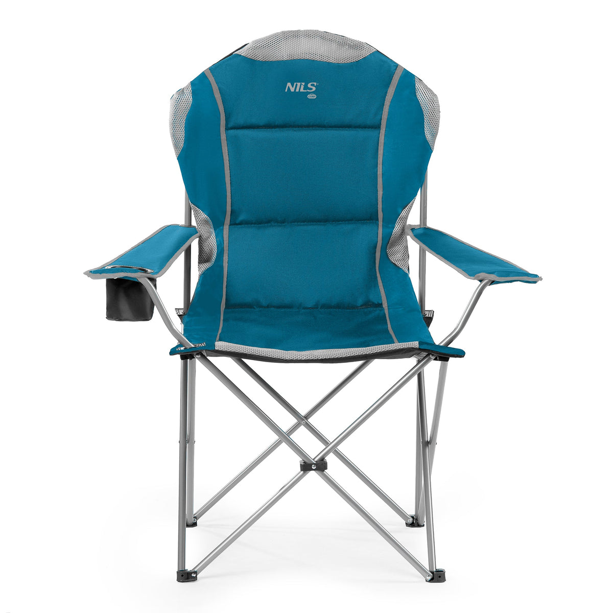 NILS Camp Opvouwbare Campingstoel - Turquoise - Aanzicht