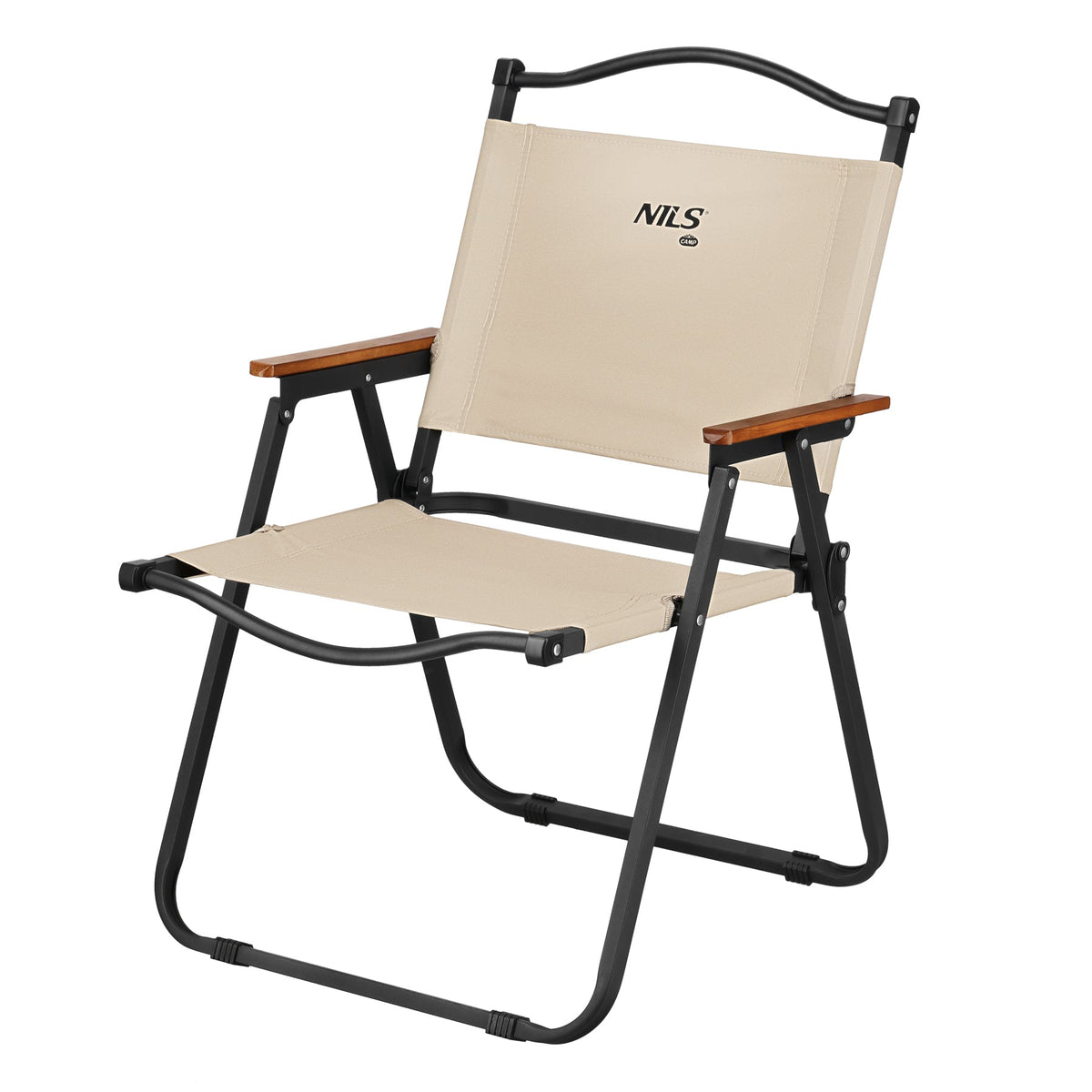 NILS Camp Opvouwbare Campingstoel - Beige - Hoofdafbeelding