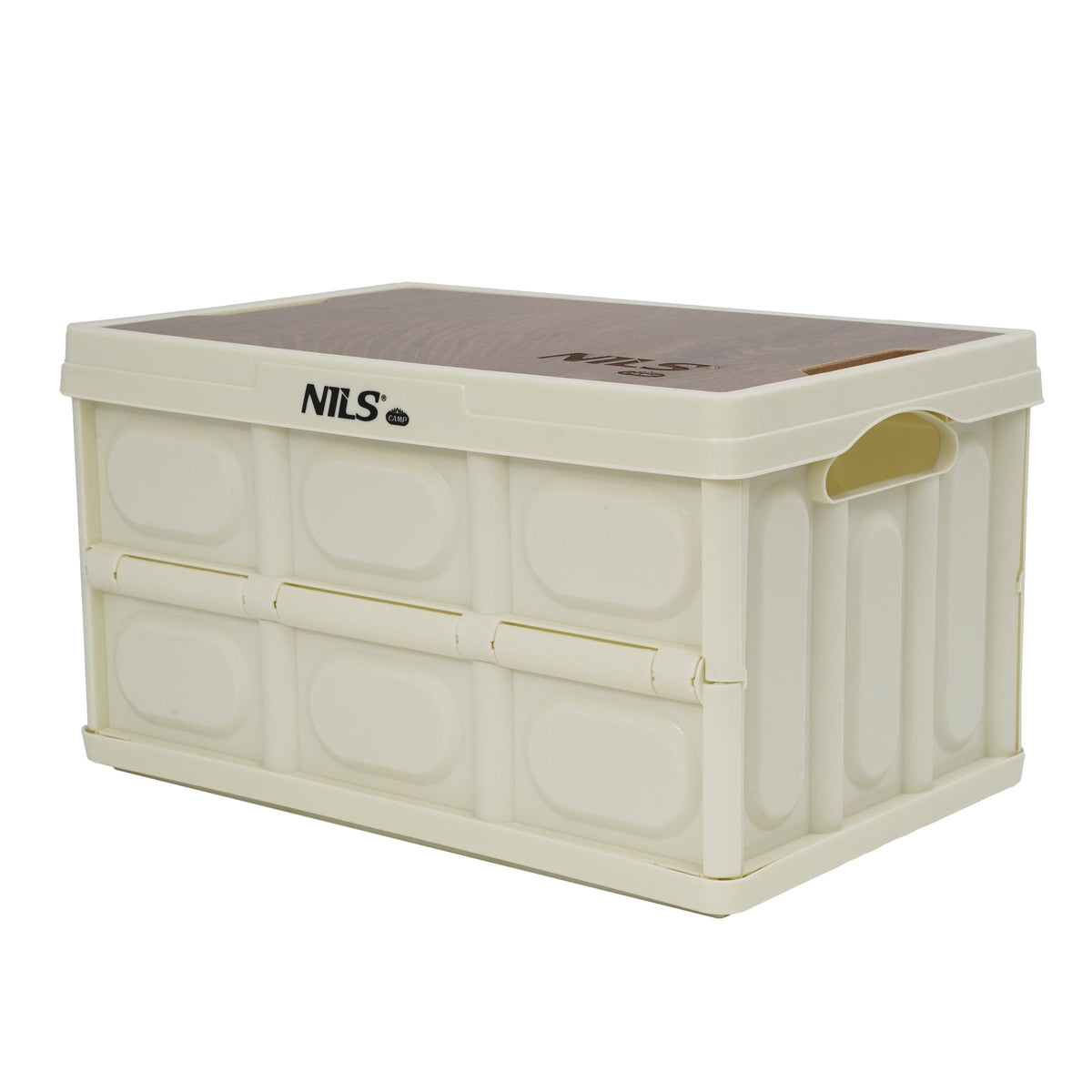 NILS Camp Opvouwbare Campingbox - 2-in-1 Tafelfunctie - Wit - Hoofdafbeelding