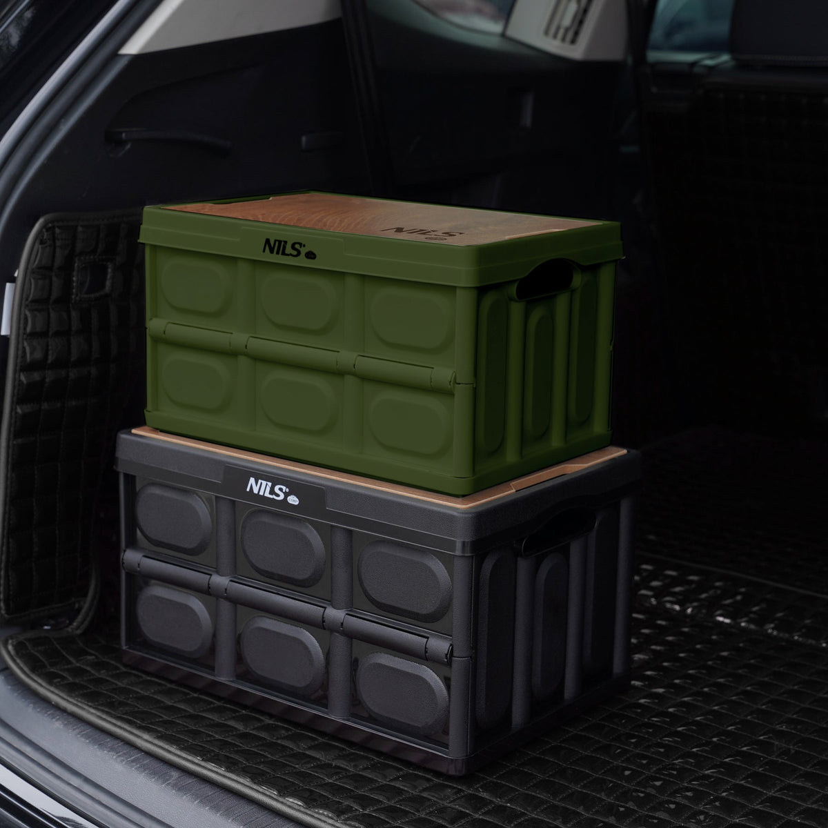 NILS Camp Opvouwbare Campingbox - 2-in-1 Tafelfunctie - Groen - Afbeelding 10