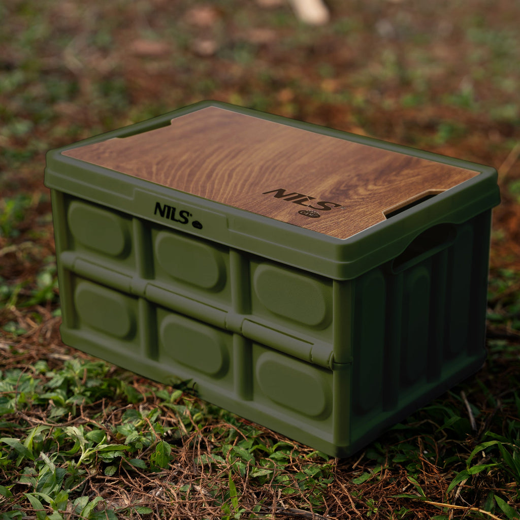 NILS Camp Opvouwbare Campingbox - 2-in-1 Tafelfunctie - Groen - Afbeelding 7