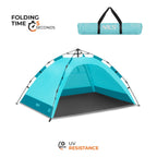 NILS Pop-up Strandtent - Blauw - Hoofdafbeelding