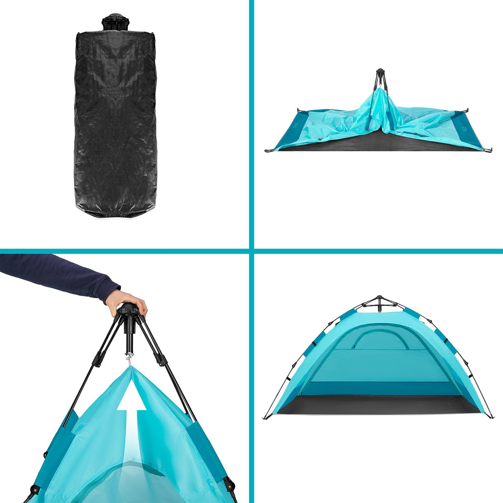 NILS Pop-up Strandtent - Blauw - Afbeelding 7