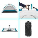 NILS Pop-up Strandtent - Grijs - Afbeelding 9