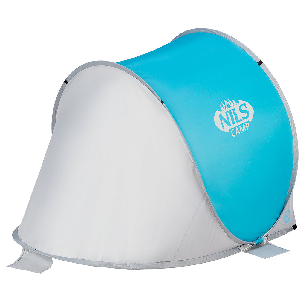 NILS Camp Pop-up Strandtent - Blauw/Grijs - Afbeelding 6