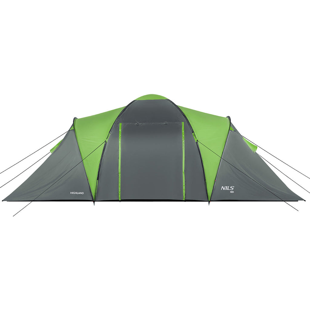 NILS Camp Highland Campingtent - Grijs/Groen - Hoofdafbeelding