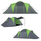 NILS Camp Highland Campingtent - Grijs/Groen - Aanzicht