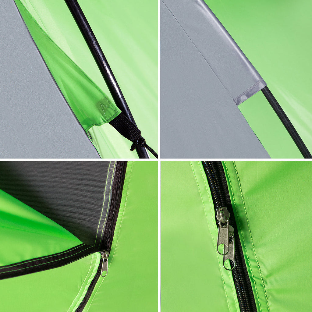 NILS Camp Highland Campingtent - Grijs/Groen - Afbeelding 8