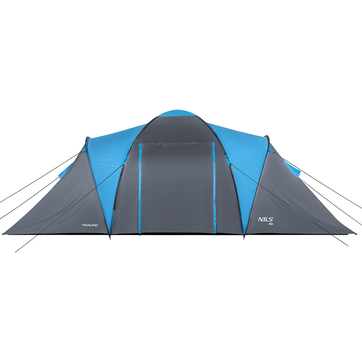 NILS Camp Highland Campingtent - Grijs/Blauw - Hoofdafbeelding