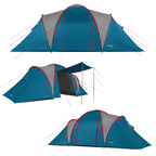 NILS Camp Highland Campingtent - Blauw/Grijs - Aanzicht