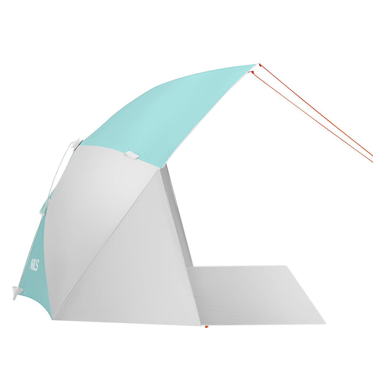 NILS Pop-up 2-in-1 Strandparasol en Windscherm - Mintblauw/Grijs - Afbeelding 7