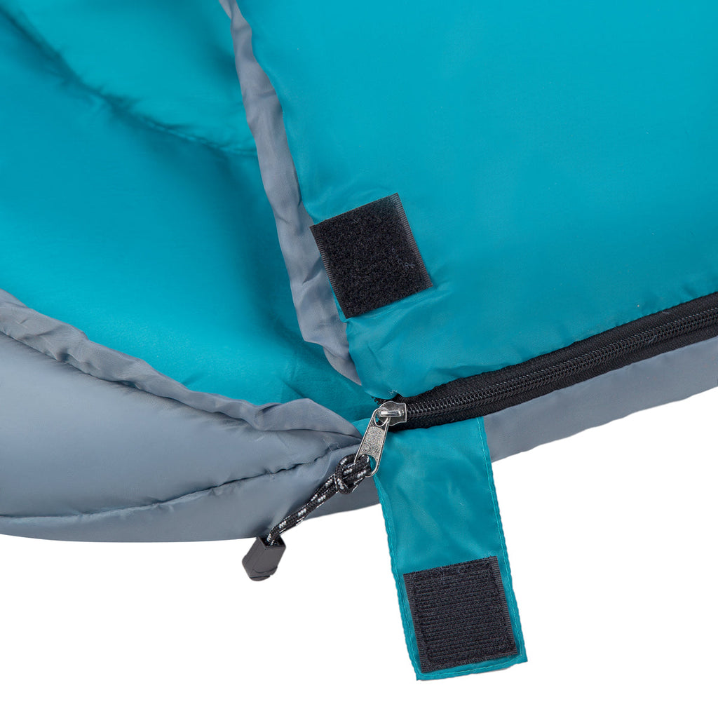 NILS Camp Slaapzak - Grijs/Blauw- Maat M - Afbeelding 7