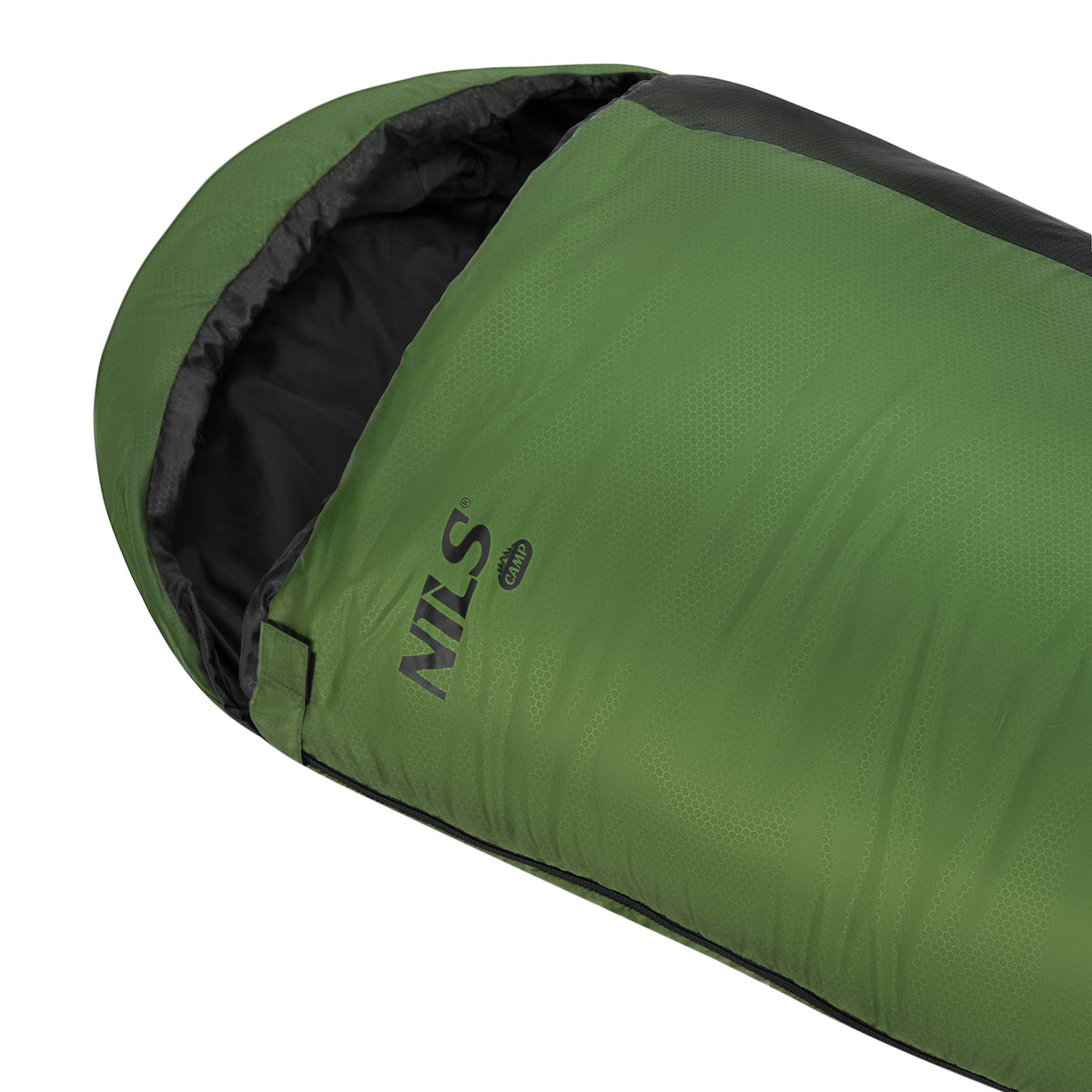NILS Camp Ultra Light Slaapzak - 710 gr - Zwart/Groen - Afbeelding 7